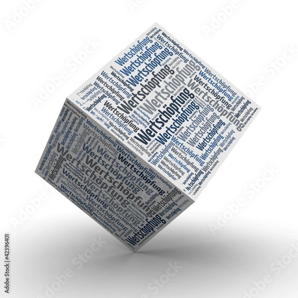 Fototapeta Wertschöpfung - Würfel / Cube