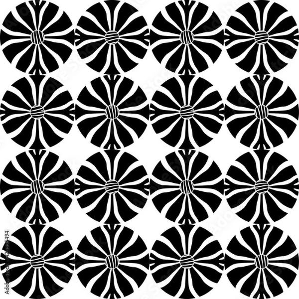 Obraz Design with Zebra stripes. Polka dots. Ethnic boho ornament. Seamless background. Tribal motif. Vector illustration for web design or print.