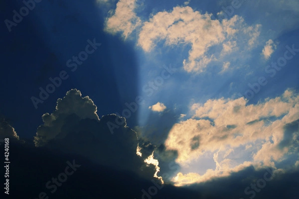 Fototapeta Kampf von Licht und Schatten