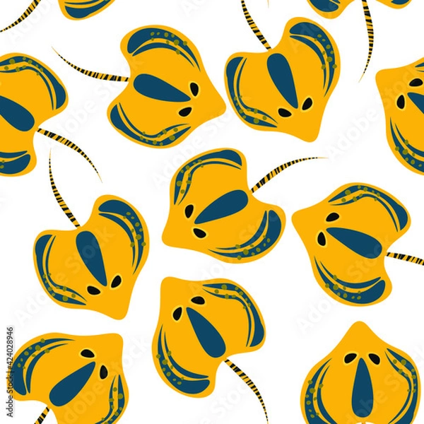 Fototapeta Pattern for any background with ramp fish.