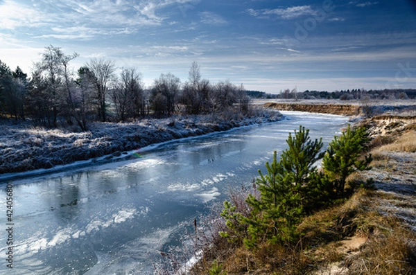 Fototapeta landscape with river