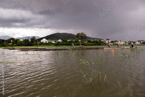 Obraz lake in vietnam