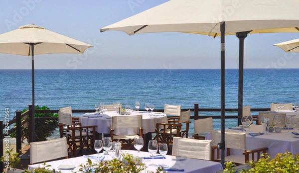 Obraz Taras na plaży