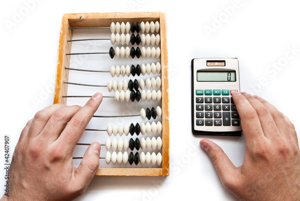Fototapeta old abacus