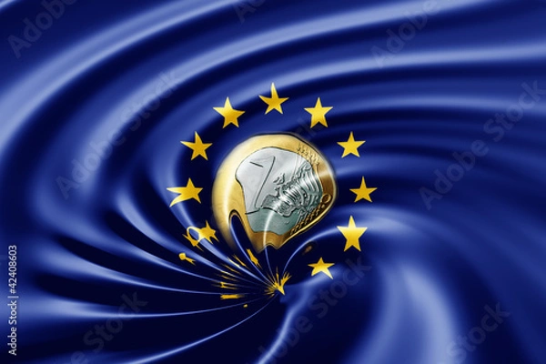 Obraz Euro im Abwärtssog