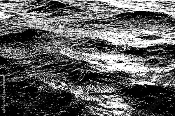 Obraz Waves on the Ocean Illustration