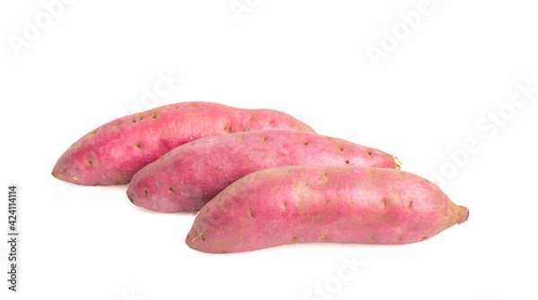 Obraz sweet potato isolate on the white background.