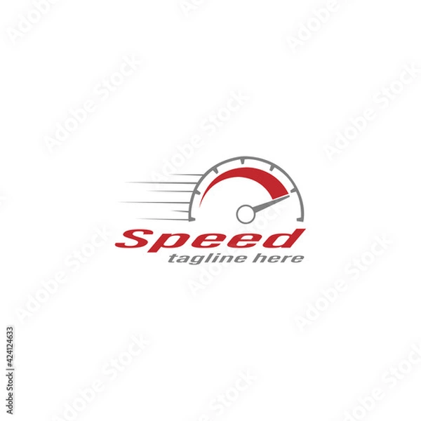 Fototapeta speed rpm speedometer vector graphic logo design download