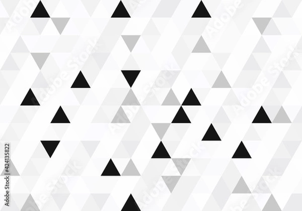 Obraz Abstract Pattern Triangle background texture geometric, monochrome, vector decoration design illustration.