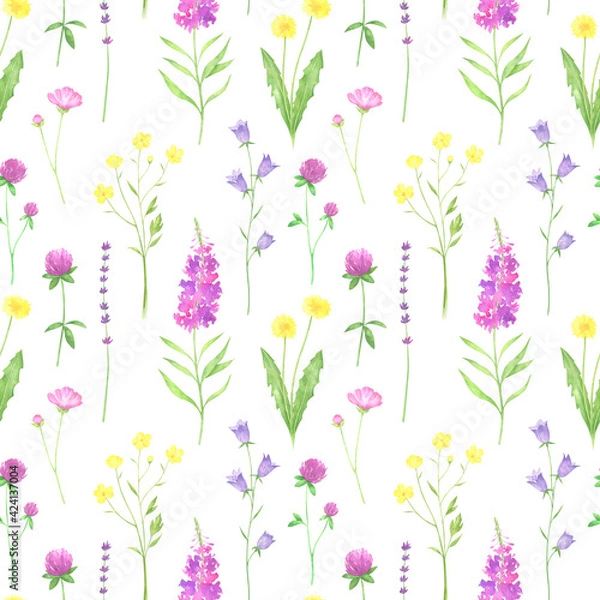 Obraz Widflowers Seamless Pattern