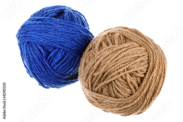 Fototapeta Two woolen balls