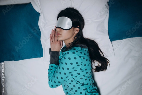 Obraz Woman sleeping at night