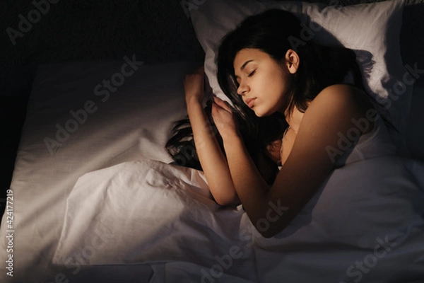 Obraz Woman sleeping in bed