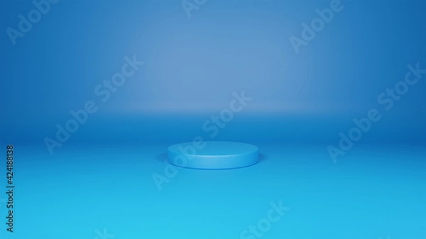 Obraz Podium - Blue background