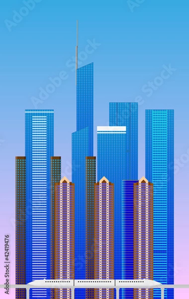 Fototapeta fantasy city