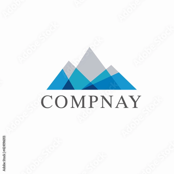 Fototapeta Mountain logo design template