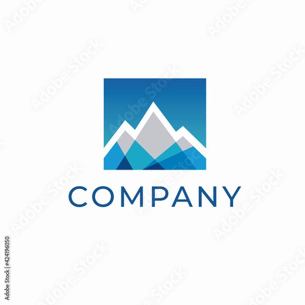 Fototapeta Abstract Mountain Shape Logo Template