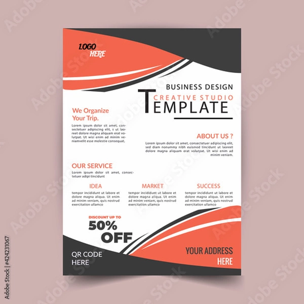 Obraz Creative Business Flyer Design Template In This Year