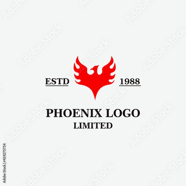 Obraz Phoenix logo vector template