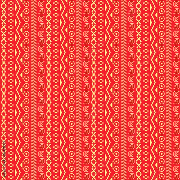 Fototapeta Abstract African Native Seamless Pattern