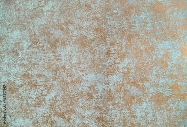 Fototapeta Gold wall cement background abstract texture