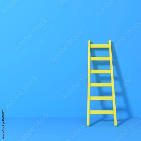 Fototapeta Background for graphic design. Render stairs.