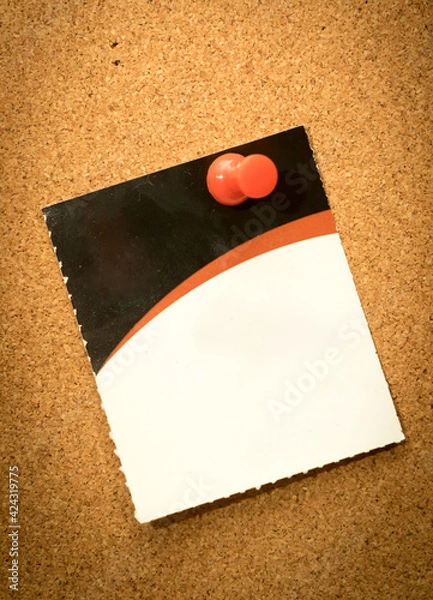 Fototapeta Note paper on cork board.