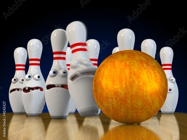 Obraz Ten pin bowling