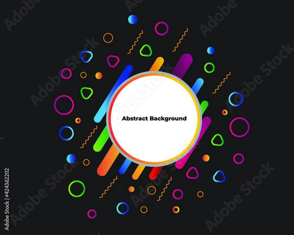Obraz abstract background with circles Shapes