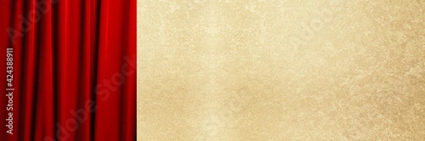 Fototapeta red curtain background