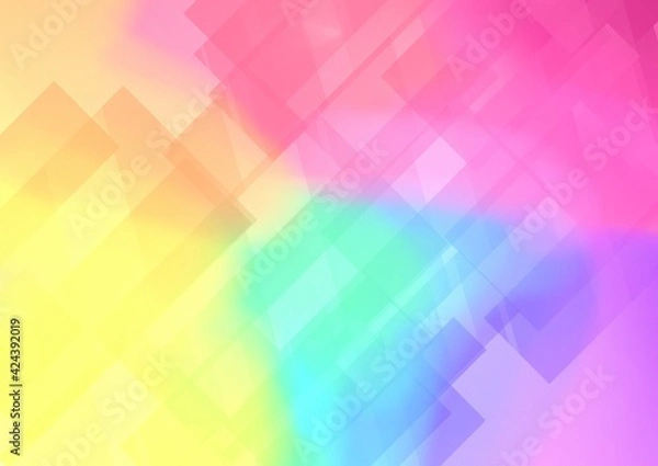 Fototapeta 透明感のあるカラフルな抽象背景 no.05