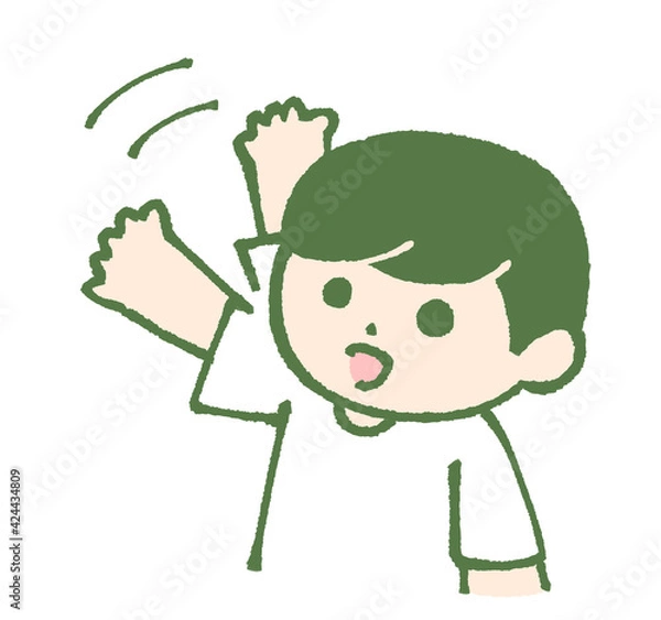 Fototapeta 手を振る男性