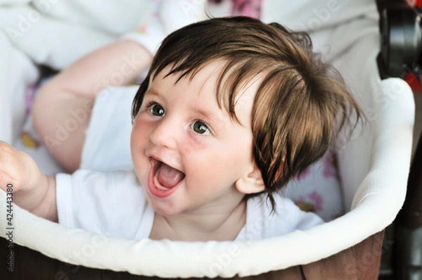 Fototapeta baby in pram