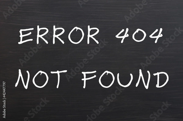 Fototapeta Error 404 - Page not found
