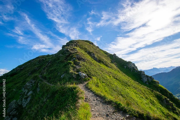 Obraz mountain landscape with sky and clouds