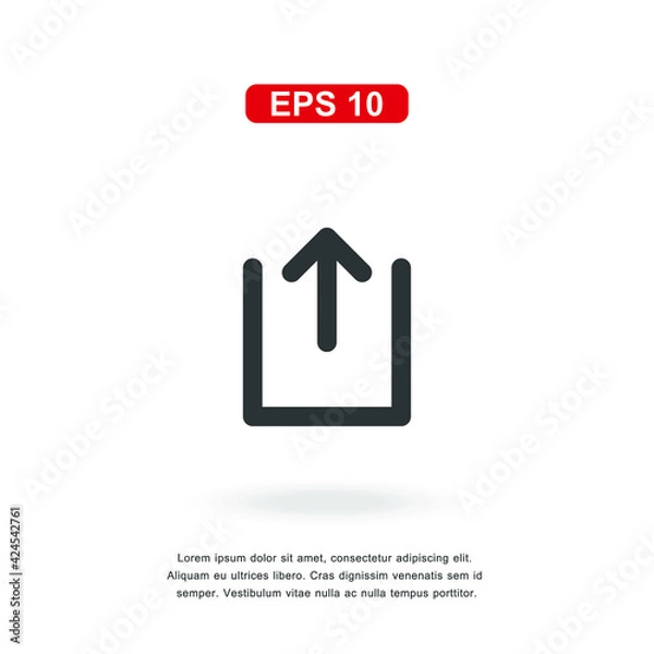 Fototapeta web icon share sign isolated on white background. Simple vector illustration.