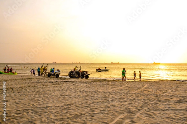 Obraz people on the beach
