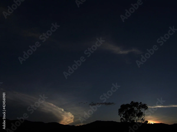 Fototapeta time lapse clouds