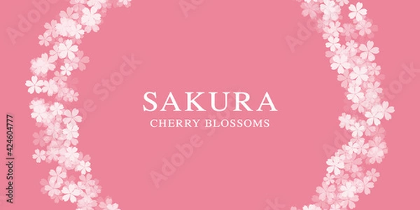 Obraz Cherry Blossoms Template, 桜