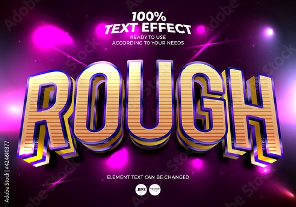 Obraz Rough Editable Text Effect