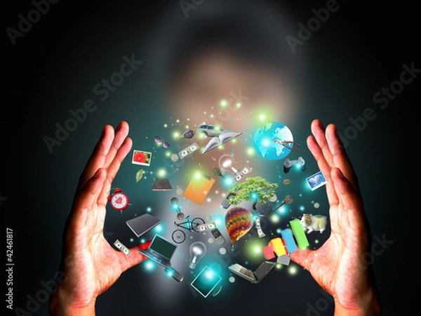 Obraz Man holding object