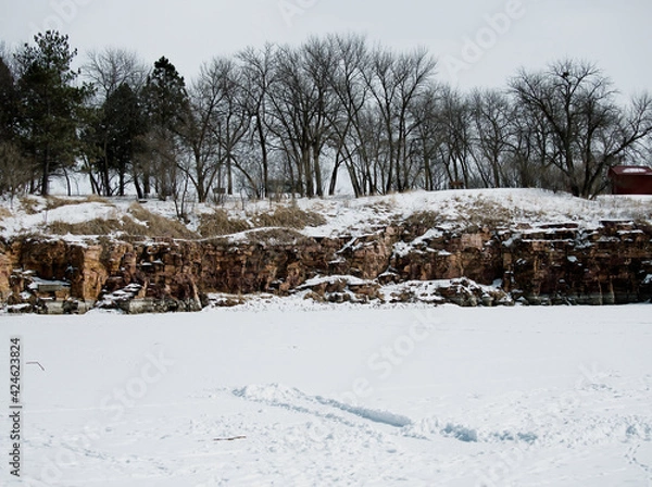 Obraz winter landscape with trees