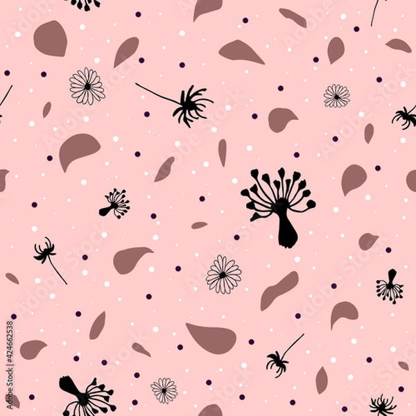 Obraz Seamless floral pattern with hand draw spring flower