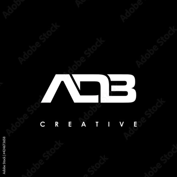 Obraz ADB Letter Initial Logo Design Template Vector Illustration