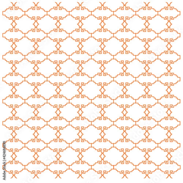 Fototapeta Luxury design Ornaments, aztecs pattern, texture, artwork, textile design