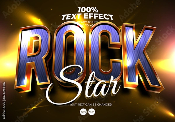 Obraz Rock Star Editable Text Effect