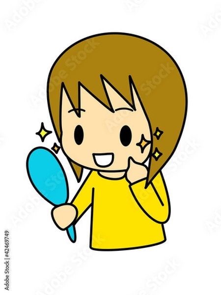 Obraz 肌がきれいな女性