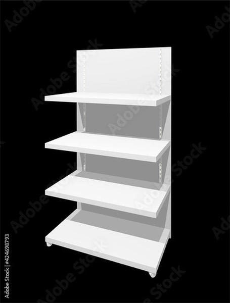 Obraz 白色の陳列什器の3dレンダリング
