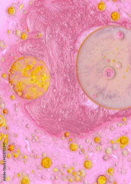 Obraz Pink and gold