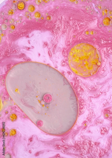Obraz Pink and gold